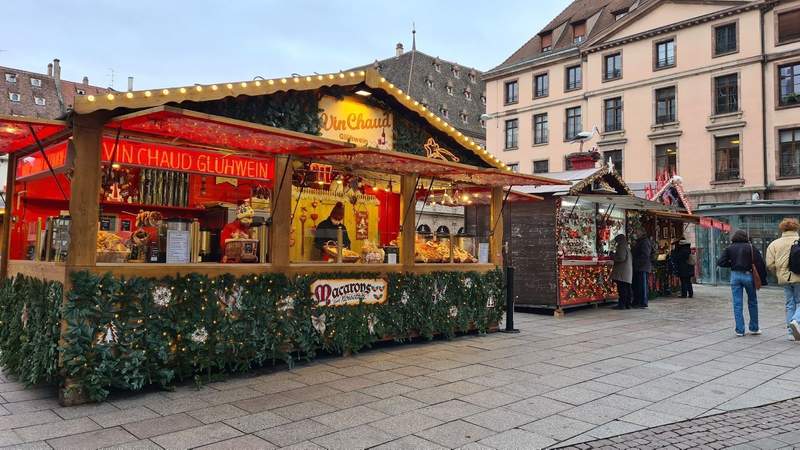 A Vin Claud stall at the Christmas Market 