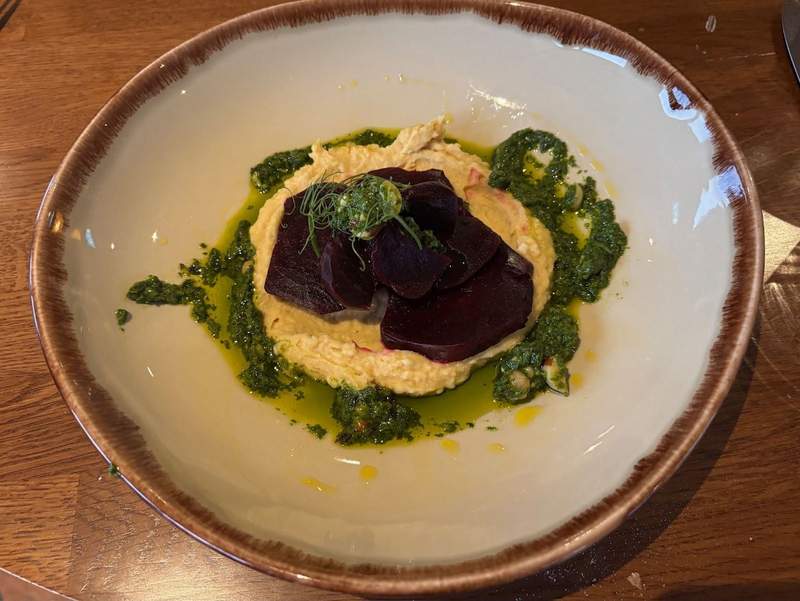 Beets with pesto for dinner