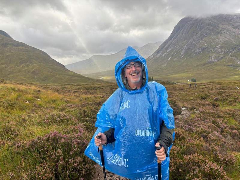 Be prepared with a poncho for hiking in the rain