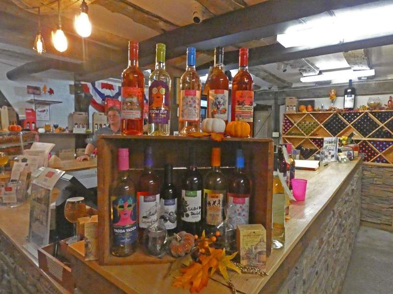 A selection of wines.