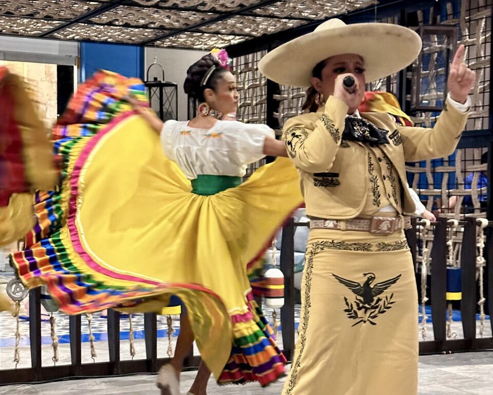 Mexican folkloric performers at Margaritaville Island Reserve.