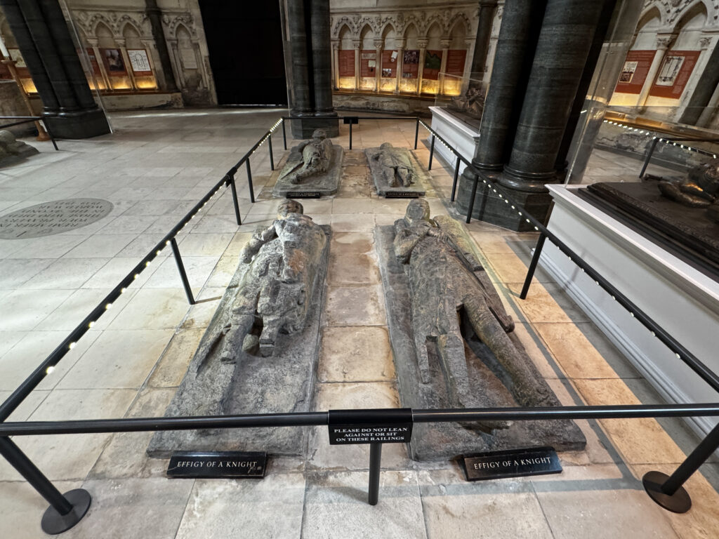 One of the City of London's most unusual tourist attractions is the Temple Church, which originally served as a meeting place for the legendary Knights Templar and is tucked away amidst beautiful private gardens.