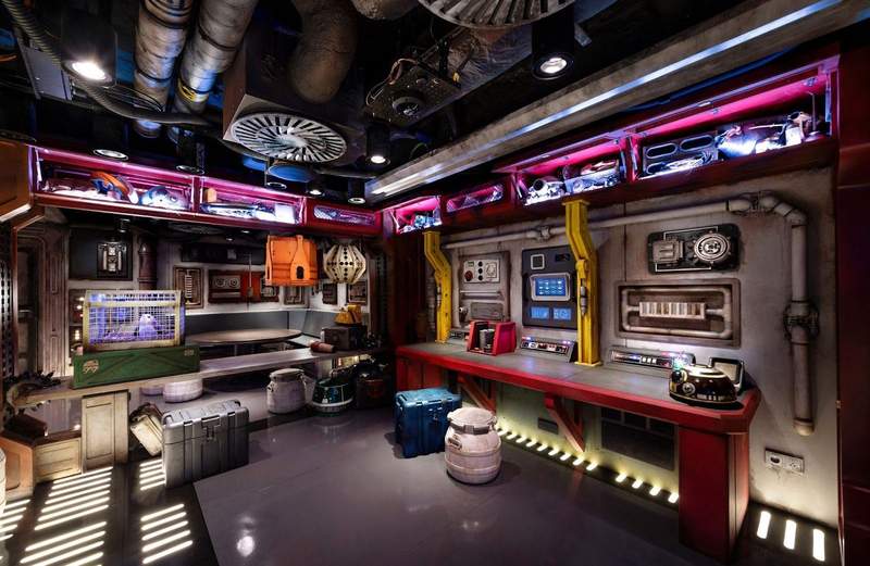 Star Wars themed kids play area