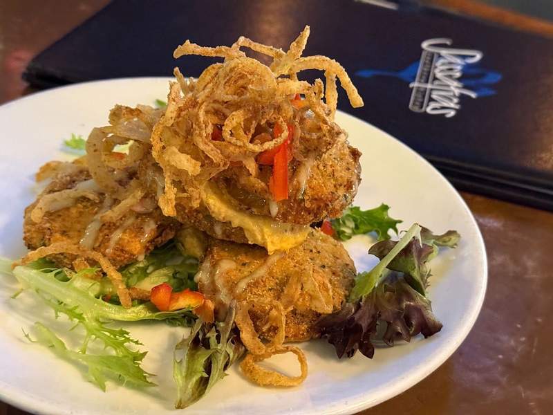 Fried green tomato appetizer