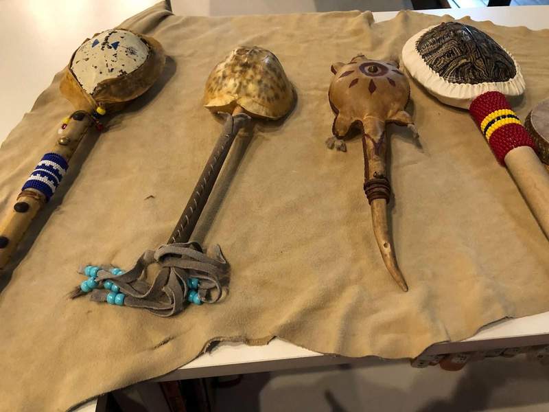 Various Indian artifacts at the Mid-America All-Indian Museum, a stop on the Kansas Gunsmoke Trail