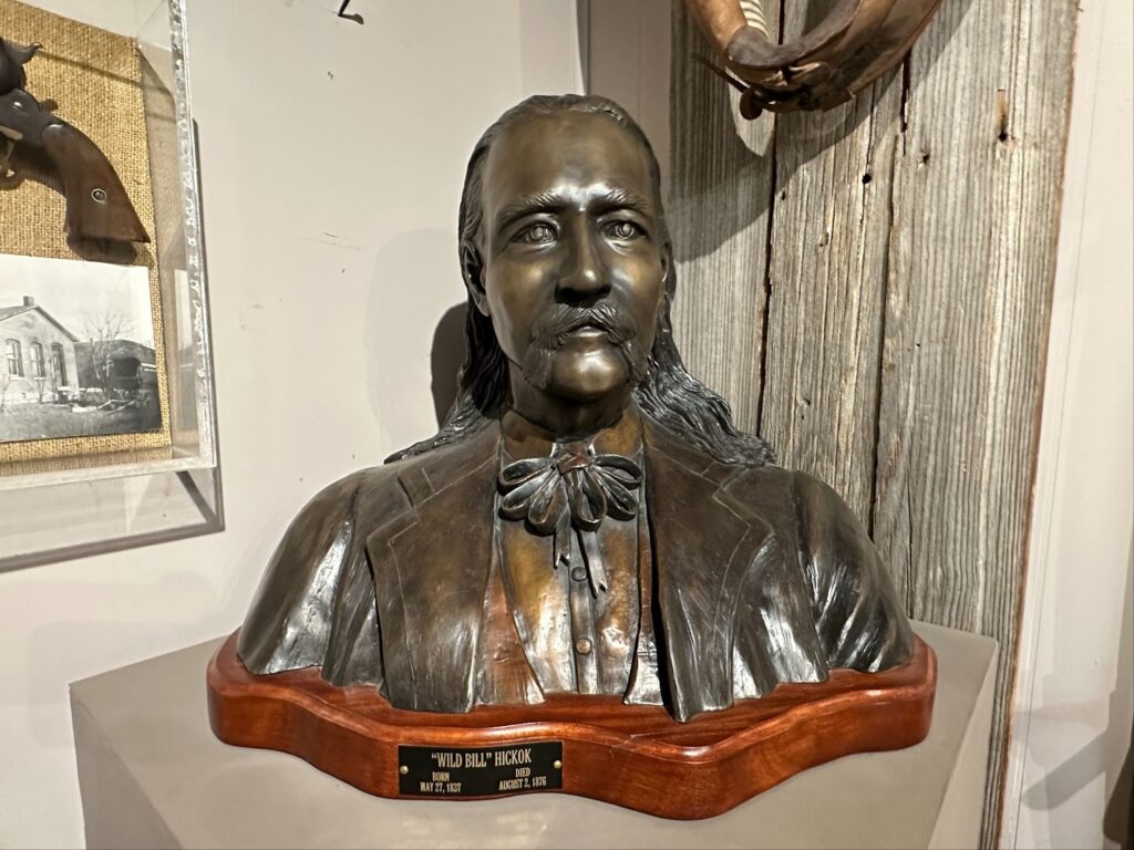 Wild Bill Hickok Bust in the Museum