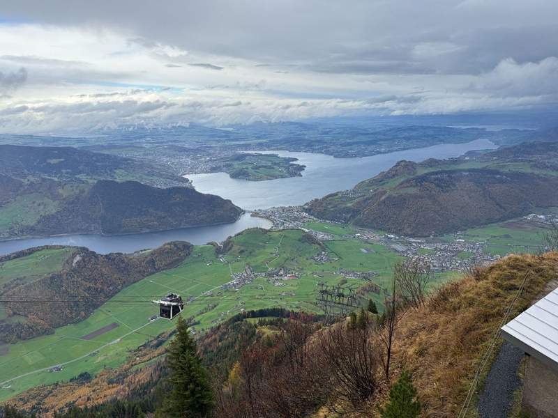 View of Lake Lucerne from Mt. Stanserhorn