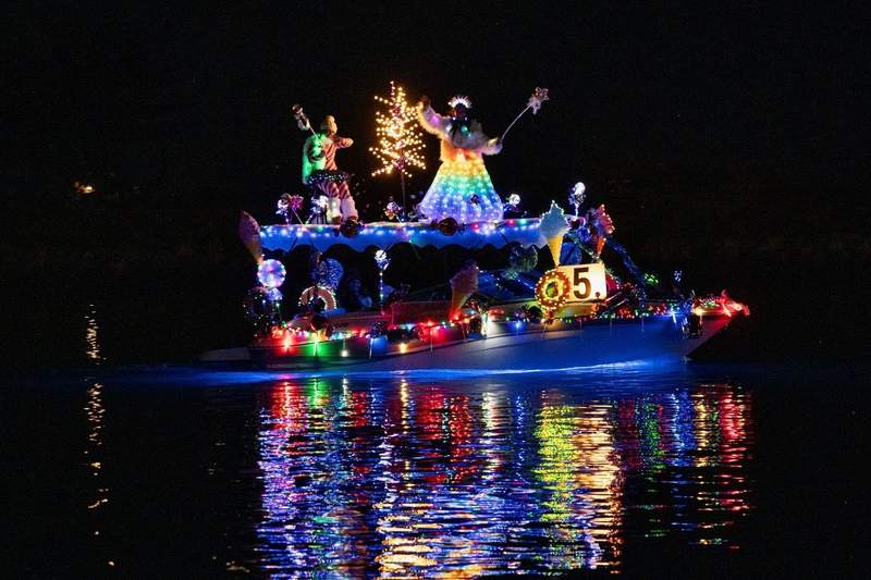 Ohana float at the Ventura Harbor boat parade.