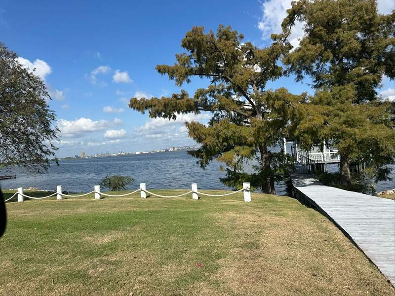 View from the Lakefront Promenade area near Port Wonder in Lake Charles, LA.  