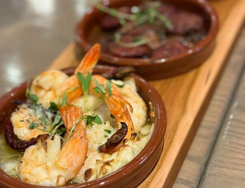 Shrimp appetizer in bowl at Toledo, a Coronado Springs Resort restaurant at Walt Disney World