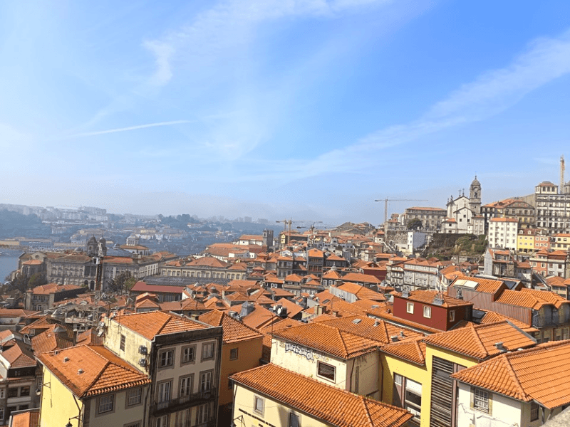 View from the Miradouro da Rua das Aldas, across historic Porto.