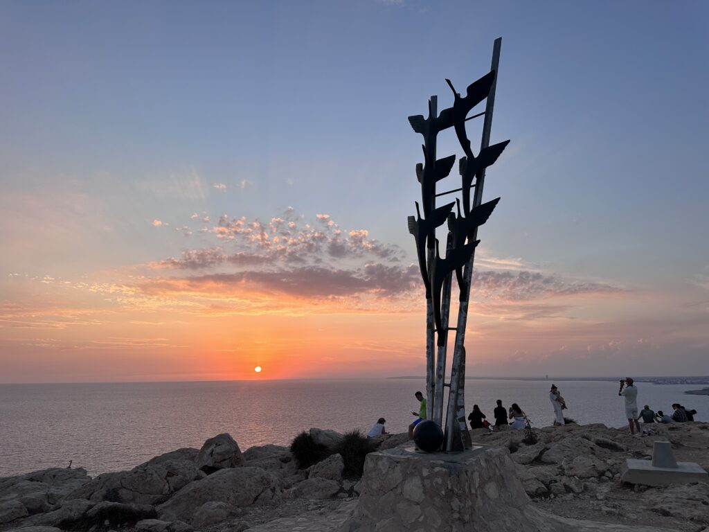 Sunset at Cape Greco in Cyprus.