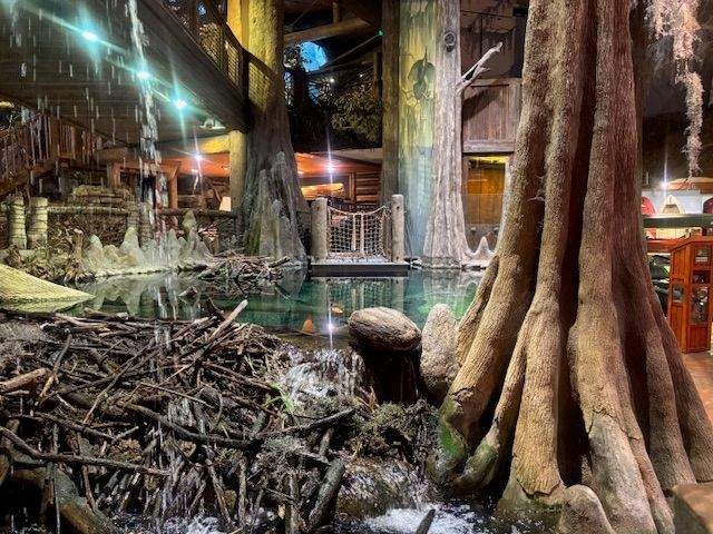 Nature recreation inside the Bass Pro Store