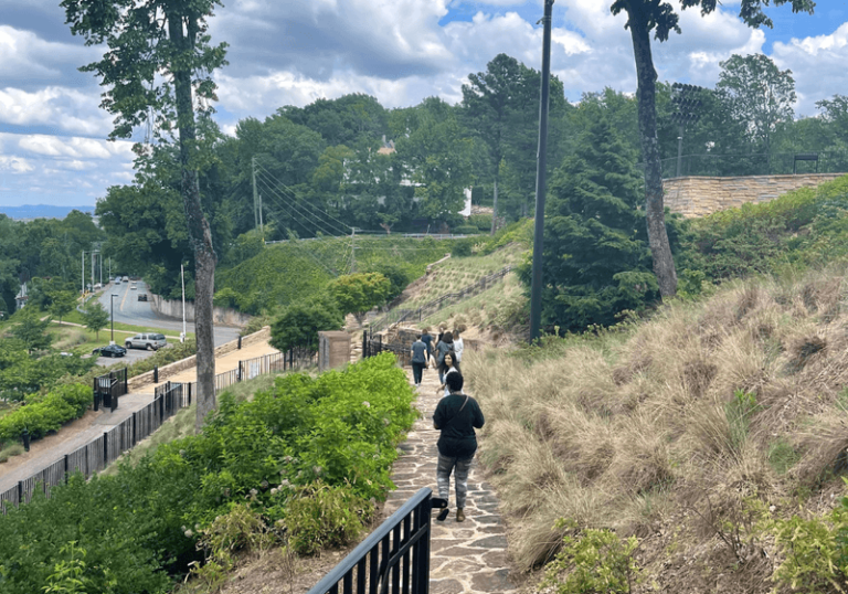 Rock trail at Vulcan Museum and Park in Birmingham, Alabama.