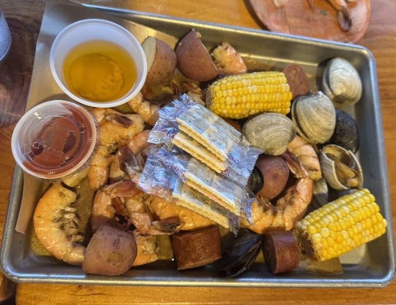 low country boil from the Wharf