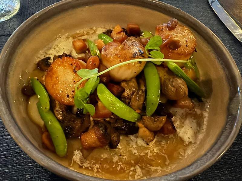 scallops from the Ocean Club Eighty Ocean Kitchen and Bar