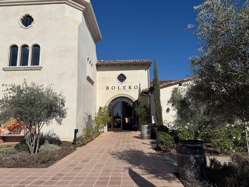 Exterior of Bolero restaurant in Temecula.