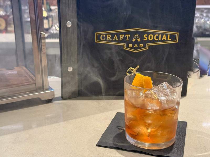 Smoked Old Fashioned cocktail