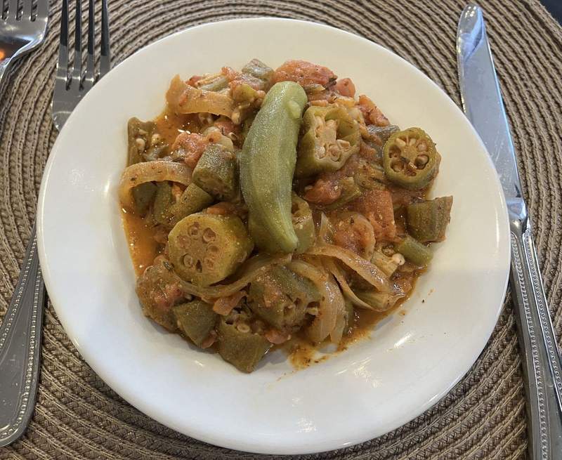 Smothered Okra and Tomatoes