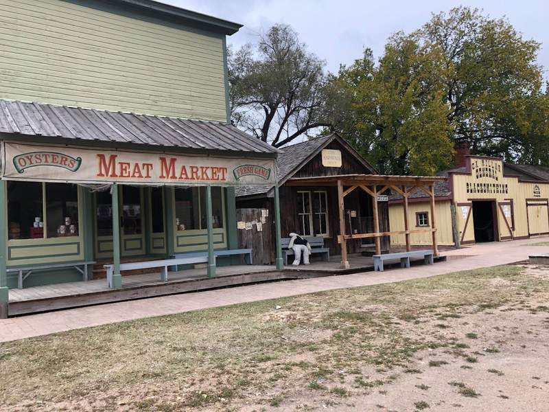 Authentic 1800s buildings in the Old Cowtown Museum on the Kansas Gunsmoke Trail.