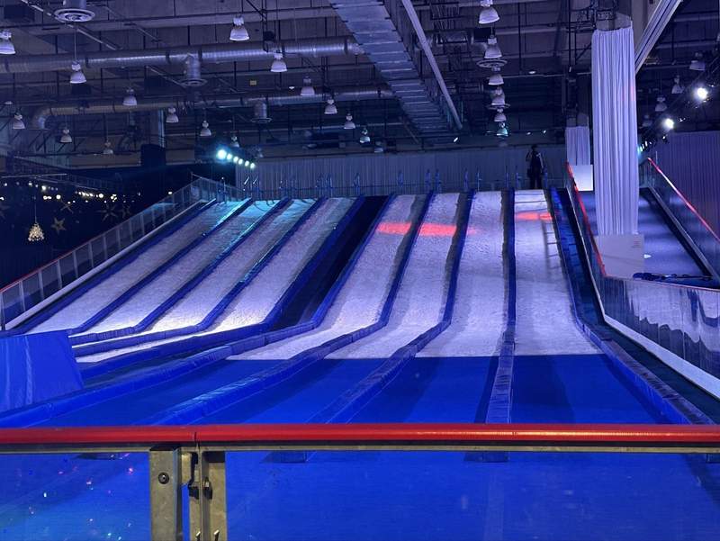 Snow tubing runs at Gaylord Texan in Grapevine.