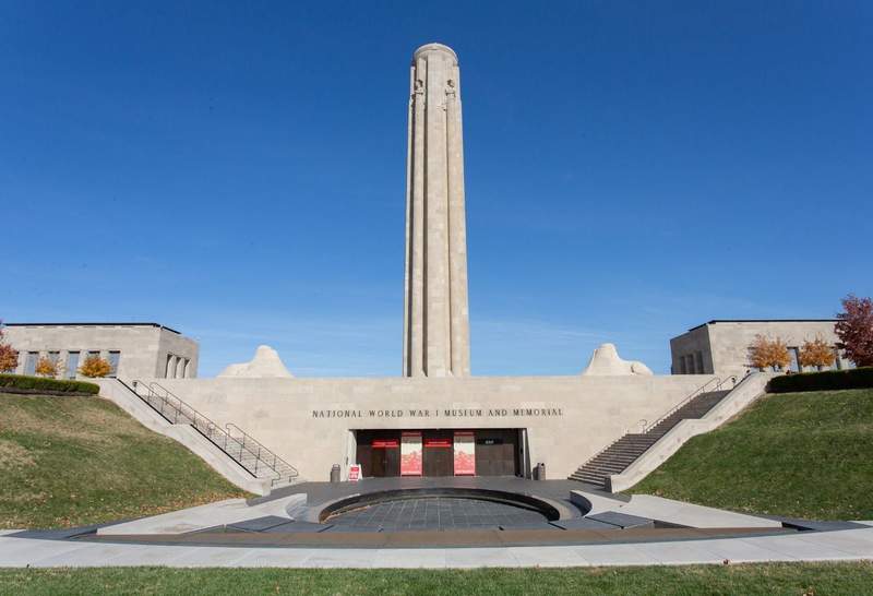 The towering Liberty Memorial honors those who fought in World War One.