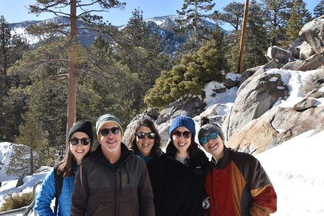 Its winter at the top of the Aerial Tram.