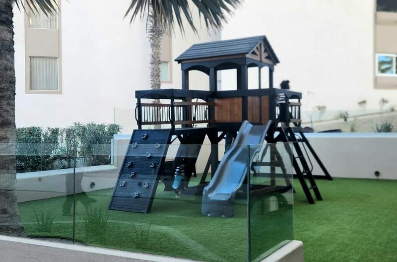 Small playground set.
