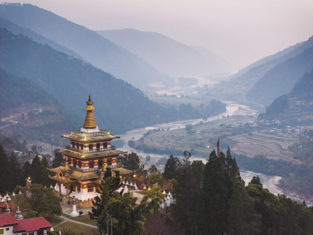 Khamsum Yulley Temple in Bhutan.