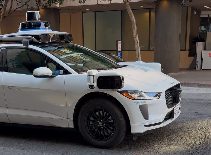 a Waymo driverless car in San Francisco 