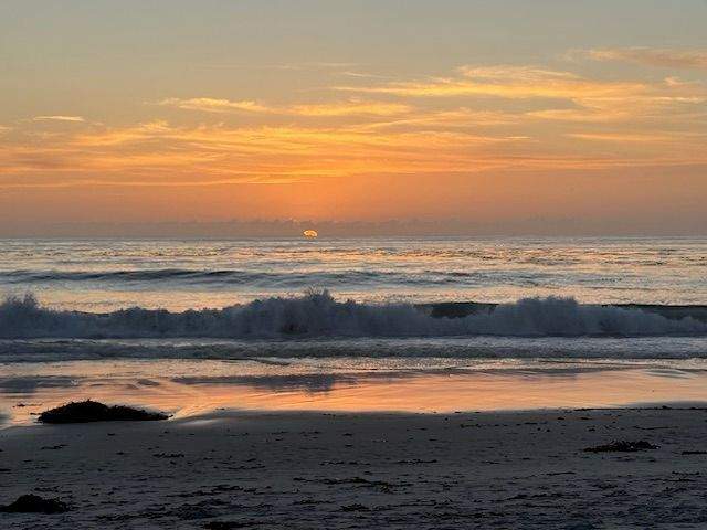 a beautiful sunset along the Pacific Coast Highway in California