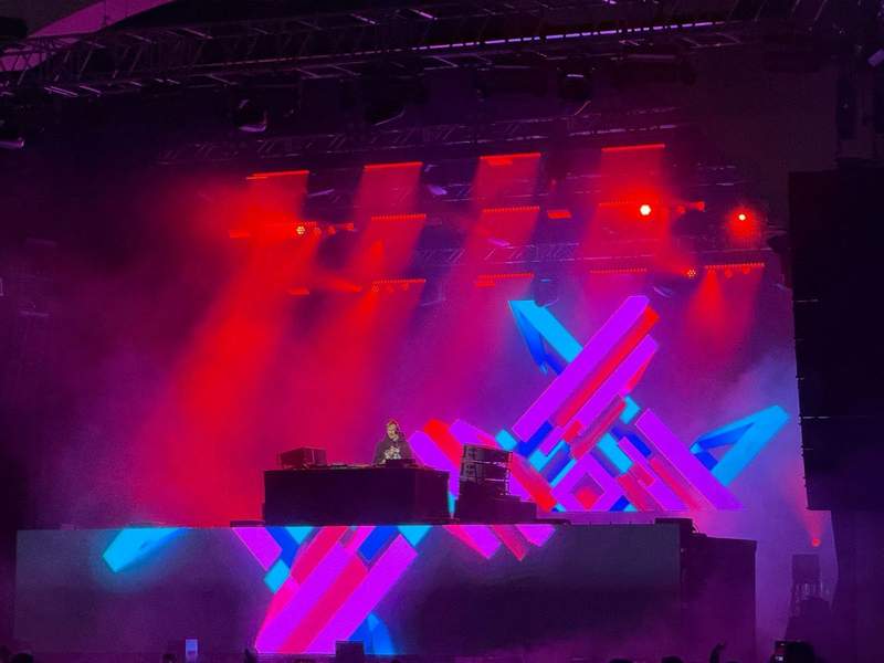 DJ on stage at Universal Florida