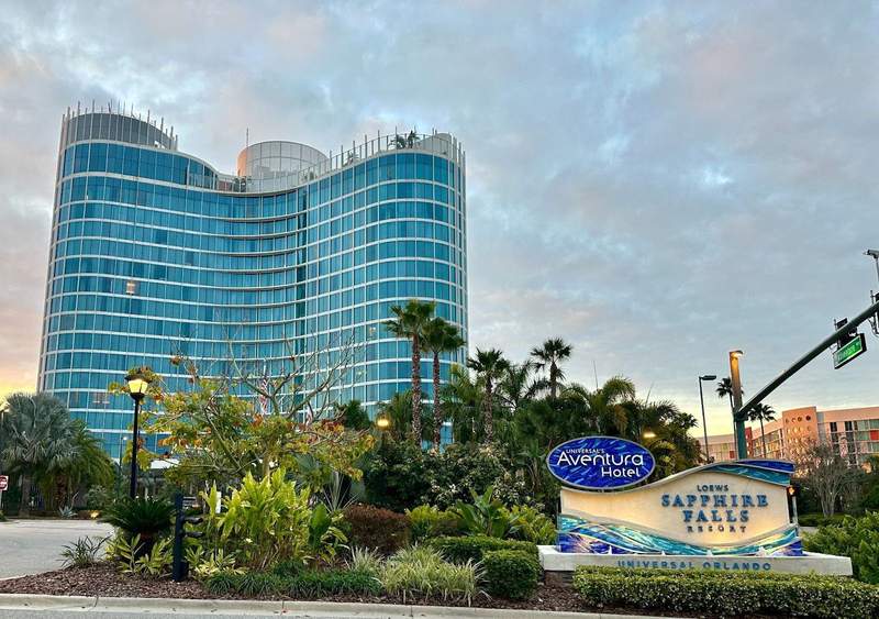 Exterior of Aventura Hotel and Loews Sapphire Falls Resort