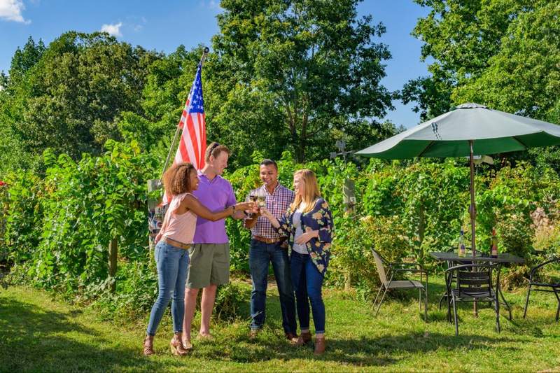 Saint Paul Mountain Vineyard on the Cheers Trail.