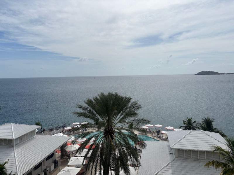The Westin St Thomas overlooks the water.