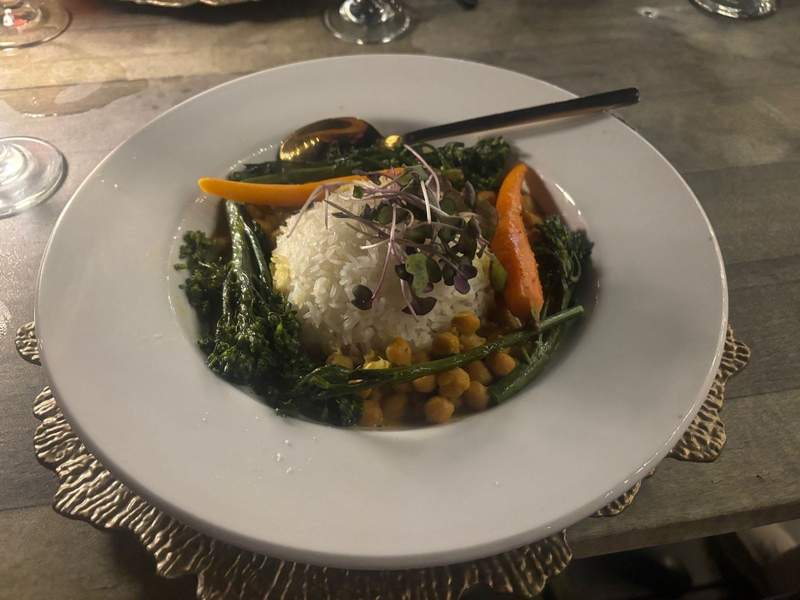 Flavorful vegan chickpea curry.