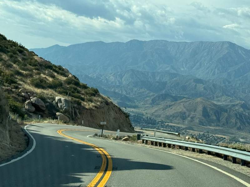 road winding through mountains