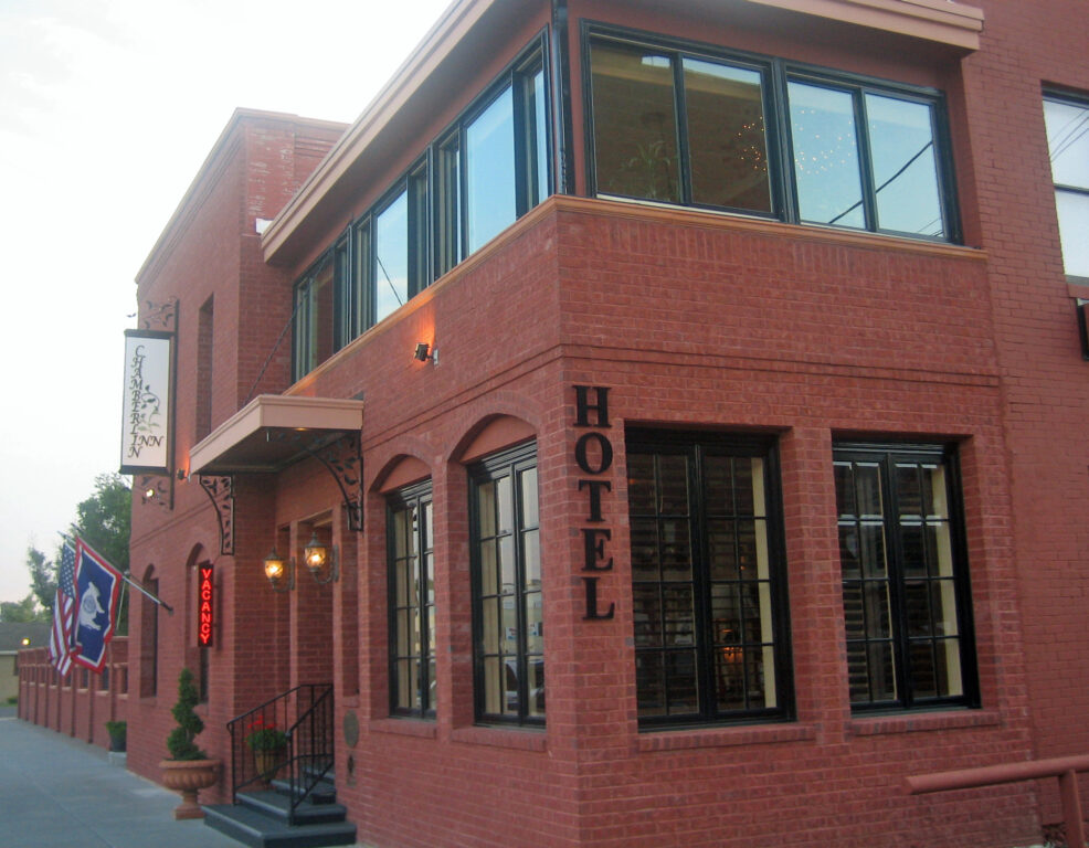 Exterior of the Chamberlin Inn, a Cody WY hotel near Yellowstone