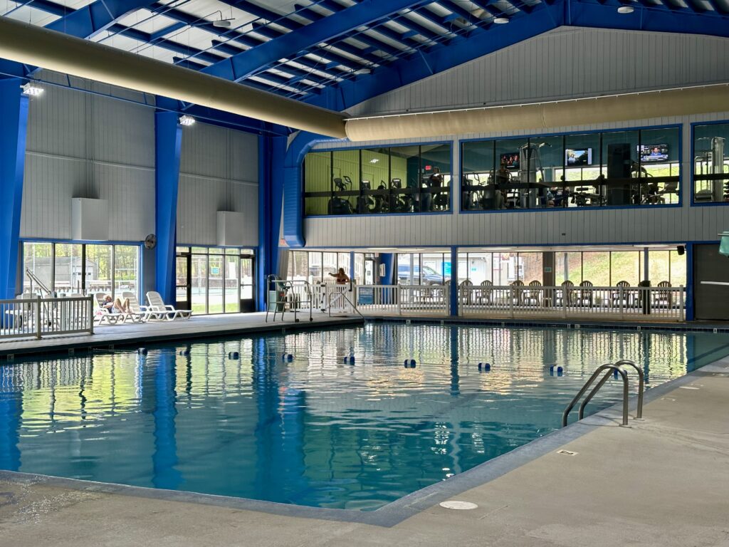 One of two indoor pools at Massanutten Resort in Virginia.