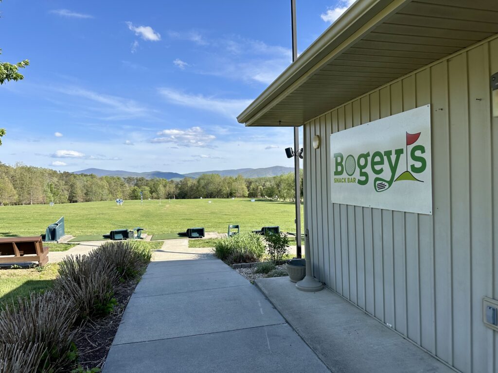  Massanutten Resort golf driving range.