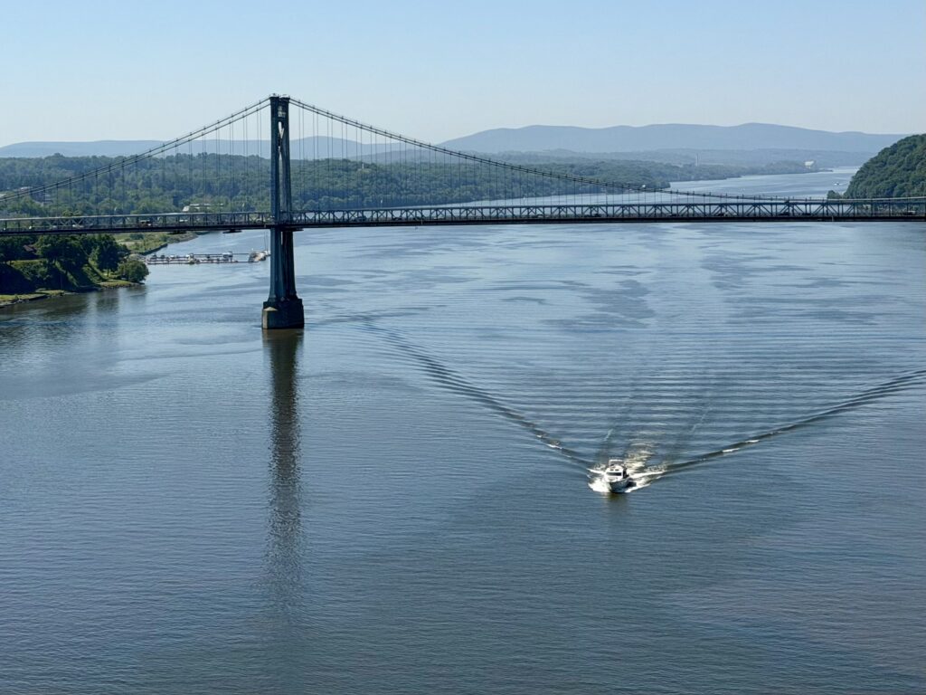 View of the Mid-Hudson Bridge from the Walkway Over the Hudson in Poughkeepsie