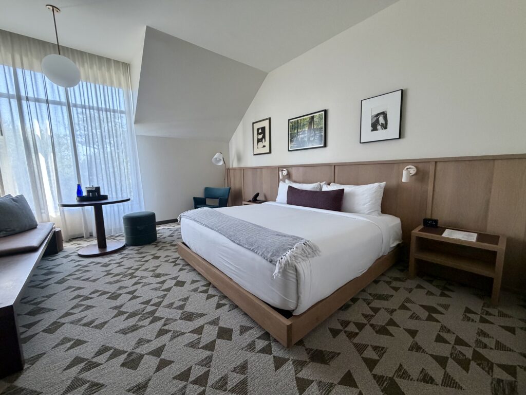 King room at The Heartwood at Vassar boutique hotel in Poughkeepsie