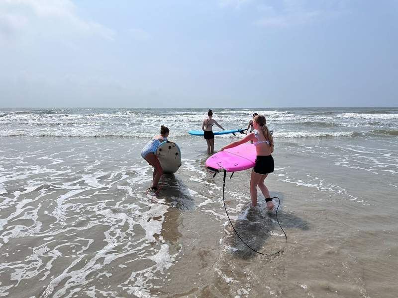 Don't miss out on taking surf lessons in Port Aransas. Such a fun experience.