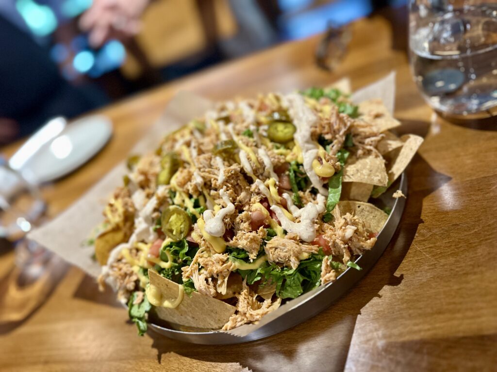 Chicken nachos at Lakes End Cafe and Grill in Lake Nantahala in Western North Carolina