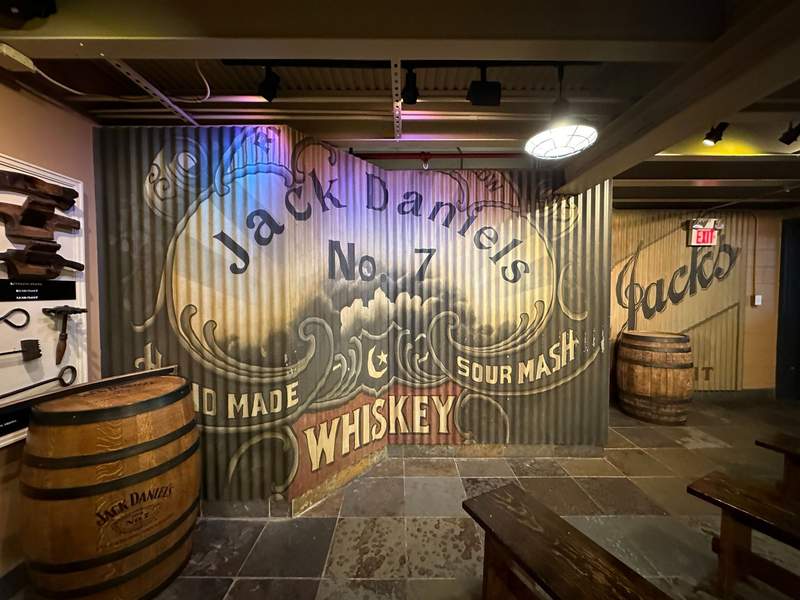 A mural about Jack Daniel's No 7.