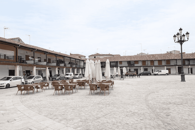 The Main Square in Colmenar de Oreja lets you enjoy a cup of coffee and meet the locals.
