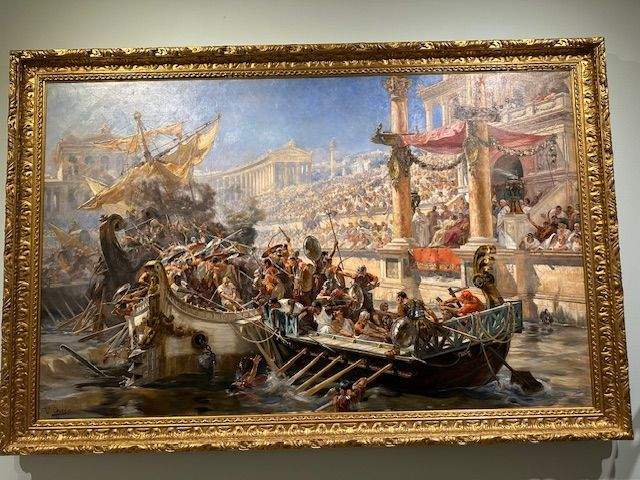 Admire the fine detailing of the works of Ulpiano Checa in Colmenar de Oreja.