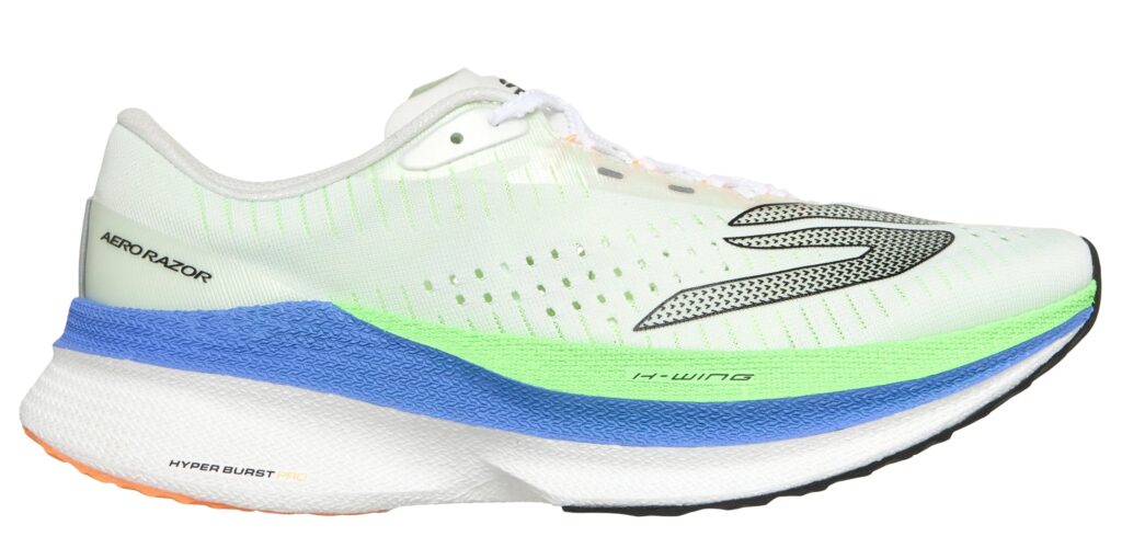 blue and green Skechers Aero Razor sneaker