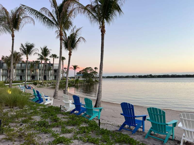 voco Sandpiper All-Inclusive Resort beach at sunset