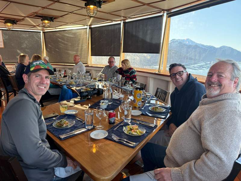 People at a dining table